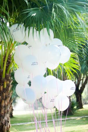 气球, 婚礼, 白色和绿色