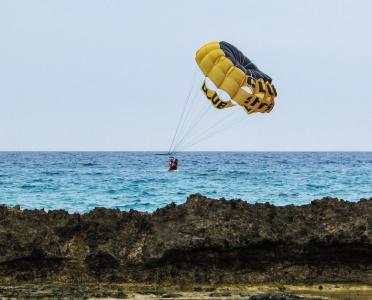 滑翔伞, 海体育, 飞, 天空, 一个极端, 降落伞, 活动