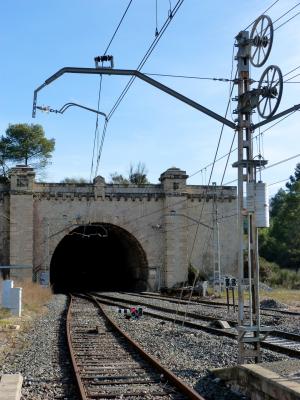 隧道, 悬链线, 铁路, 车站, 通路