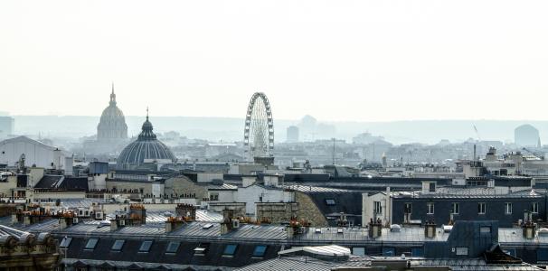 巴黎, 歌剧, 旅游, 屋顶, 法国, 云彩, 老建筑