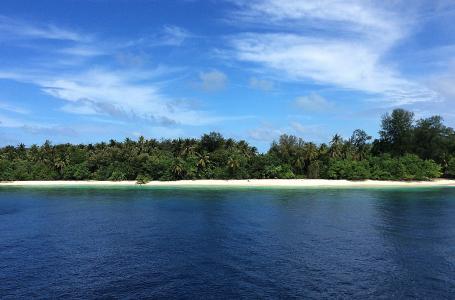 马尔代夫, 岛屿, 美丽的海滩, 温暖, 棕榈树, 梦想中的长假, 异国情调