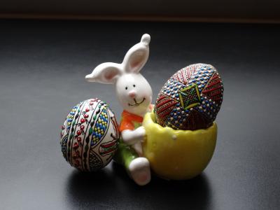 鸡蛋, 复活节, 兔子