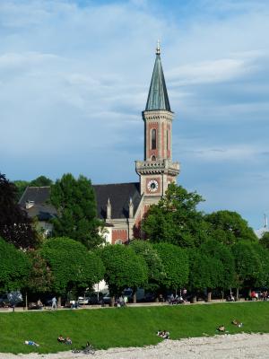 evangelische christuskirche, 基督教会, 教会, 新城, 城市, 萨尔茨堡, 保护历史古迹