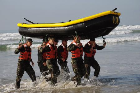 小船, 团队合作, 培训, 锻炼, 军事, 竞争, 耐力