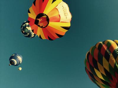 静, 气球, 墨西哥, 天空