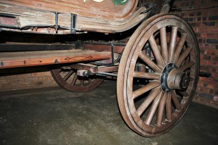 马车的轮子, 车轮, 一轮, 木材, 辐条, 坚固, 运输