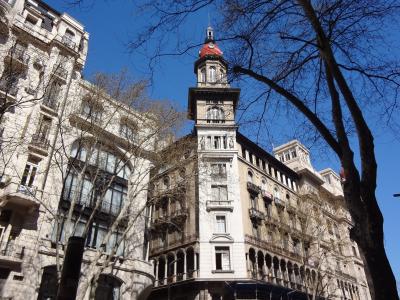 立面, 布宜诺斯艾利斯, 大道 de 梅奥, 建筑, 欧洲, 著名的地方, 城市场景