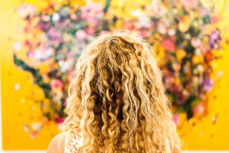 金发女郎, 头发, 艺术, 花, 头, 女性, 卷曲的头发