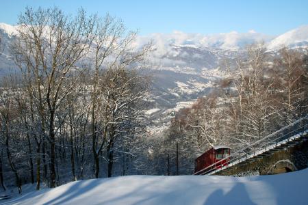 卢加诺, 瑞士, 山脉, 冬天, 雪, 溶胶, 安静