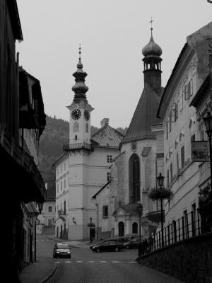 教会, 城市, 路径, 旧城, 老建筑, 斯洛伐克