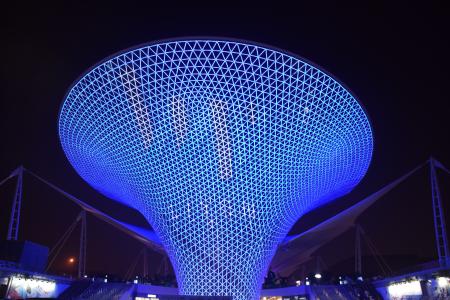 蓝色漏斗, 上海, 世博会, 博览会, 蓝色, 纪念碑, 现代艺术