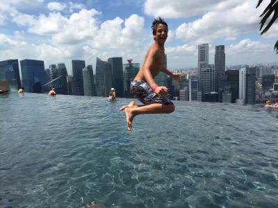 跳转, 新加坡, marinabaysands, 儿童