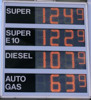 加油站, 价格显示, 数字, 现代, 工资, 汽油等级, 价格