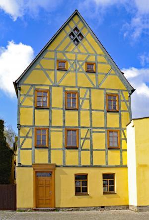 merseburg, 萨克森-安哈尔特, 德国, 旧城, 感兴趣的地方, fachwerkhaus, 桁架