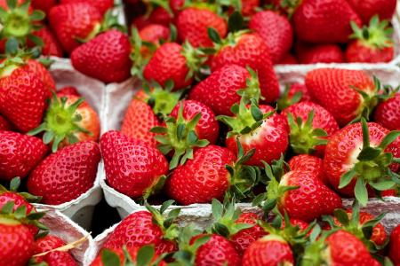 草莓, 水果, 红色, 甜, 水果, 市场, 新鲜