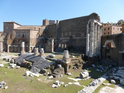 罗马, 意大利, 论坛, 寺, 废墟