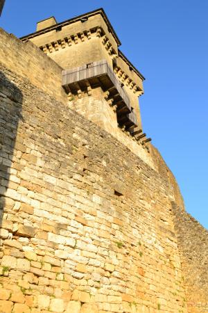 中世纪的城堡, 石头墙, 中年, 多尔多涅河, castelnaud 庄园, 城堡的墙壁, 堡垒