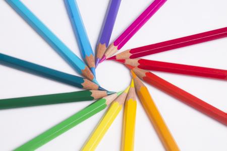 铅笔, 颜色, 粉彩, 彩虹, 绘图, 艺术, 艺术