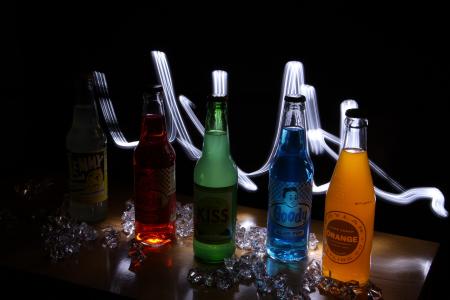 光画, 汽水瓶, 玻璃, 瓶, 饮料, 酒精, 液体