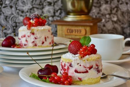 蛋糕, 草莓, 草莓蛋糕, 草莓蛋糕, 百事吉, 甜点, 奶油