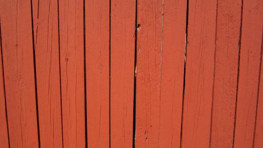 栅栏, 木制, 红色, 橙色, 墙上, 结构, 木材-材料