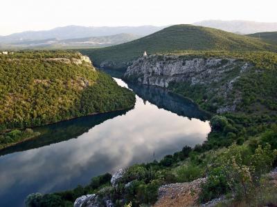 塞蒂纳河, 河, 峡谷, 自然, 克罗地亚, 景观, 山