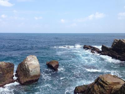 岩石, 海洋, 波, 海滩