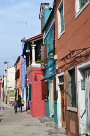 威尼斯, 布拉诺岛, 意大利, 布拉诺, 颜色, 色彩缤纷的房子, 街道