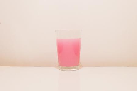 粉色, 饮料, 玻璃, 果汁, 喝了杯, 水果, 液体