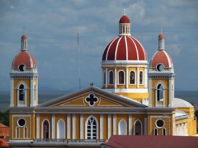 尼加拉瓜, 大教堂, 格兰纳达, 中美洲, 圆顶, 宗教, 建筑