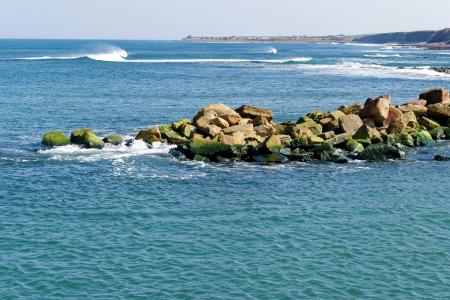 海, 岩石, 波, 网上冲浪, 自然, 天空, 水