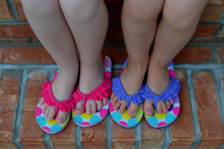 儿童, 儿童脚, 女孩, 女孩脚, 鞋子, 分频, 凉鞋