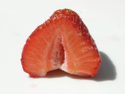 切成两半, 草莓, 水果, 甜, 浆果, 红色, 美味