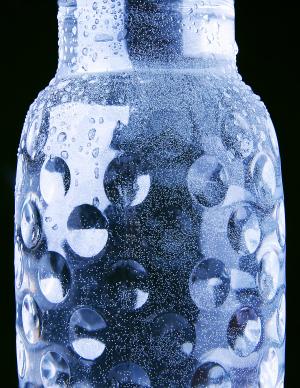 瓶, 蓝色, 滴眼液, 水, 宏观, 下降, 微距摄影