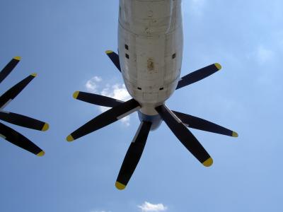 螺旋桨, an-22, 飞机, 双, 引擎, 电源, 运输