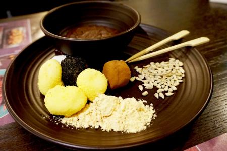 甜点, 不给甜头就有好看的, 混合颗粒粉, zenzai, 坚果, 食品, 顿饭