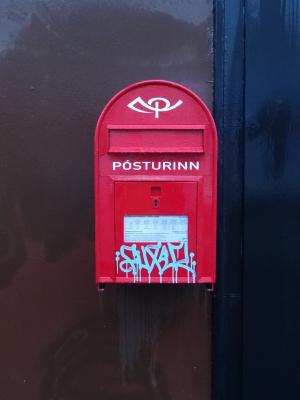 冰岛, 雷克雅未克, 邮箱, 红色