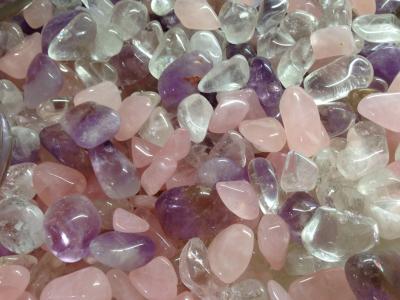 紫水晶, 岩石水晶, 玫瑰石英, 宝石, 闪亮, 背景, 珠宝首饰