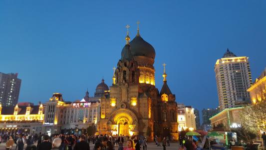 建筑, 教会, 老, 中国