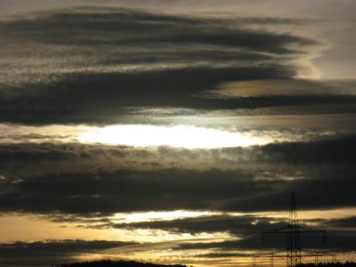 云计算, 日 s, 天空, 日落, 自然, 云的天空, cloudscape