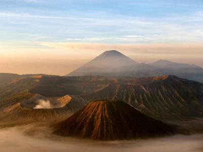 火山, java, 印度尼西亚, 芒 seremu, 默拉皮火山, 芒特溴, 火山