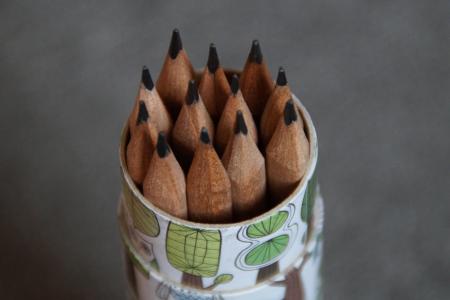 箭袋, 笔筒, 铅笔, 指出, 学校, 钢笔, 大