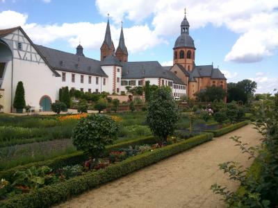 seligenstadt, 修道院, klosterhof, 建筑, 教会, 历史, 著名的地方