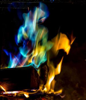 篝火, 彩色火焰, 木柴, 消防, 火焰, 篝火, 壁炉