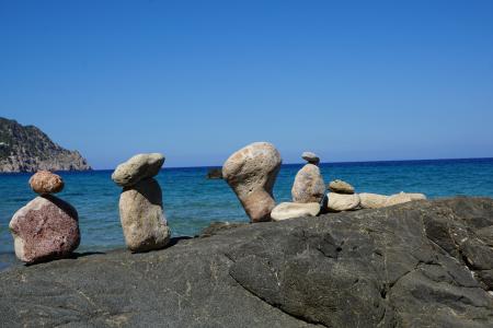 伊维萨岛, 岛屿, 石头, 水, 海, 假日, 巴利阿里群岛