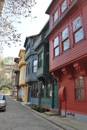 伊斯坦堡, 土耳其, kuzguncuk, konak, 小巷, 道路, 家园
