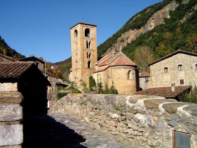 教会, 村庄, 意大利, 景观, 旅游, 视图, 山