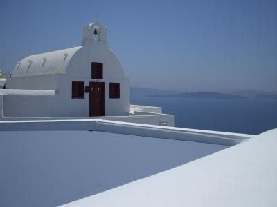 希腊, 圣托里尼岛, 岛屿, 教会, 海