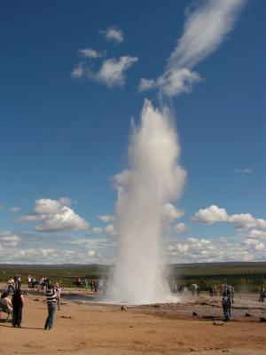 冰岛, 火山喷发, 间歇泉, 喷发, 温泉, 蒸汽
