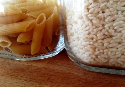意大利面, 通心粉, 白色, 大米, 碳水化合物, 食品, 成分